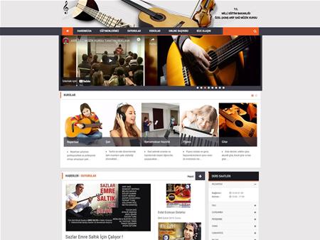 literal web dizayn referans Arif Sağ Müzik Kursu